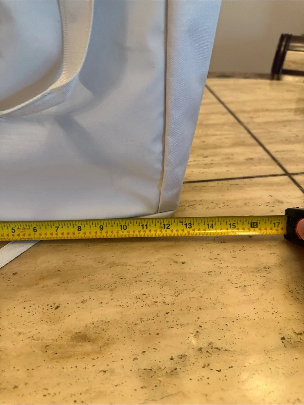Nike White Backpack with Orange and Pink Accent